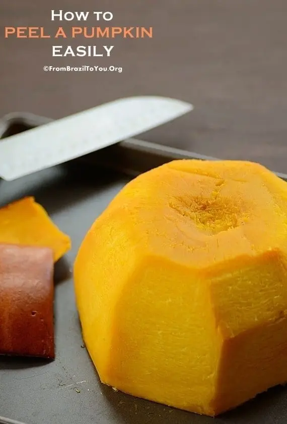 How to peel a tough pumpkin