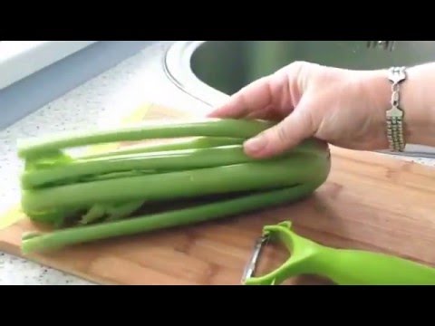 How to peel celery