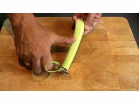 How to peel celery