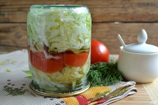 How to pickle cabbage under iron lids