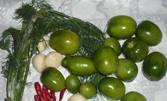 How to pickle green tomatoes like in the USSR