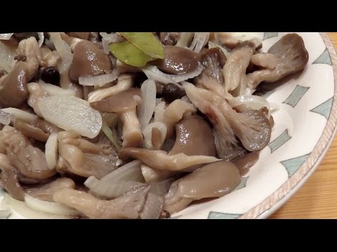 How to pickle oyster mushrooms quickly and tasty 