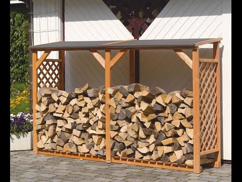 How to put firewood in a round woodpile