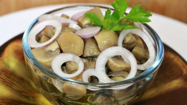 How to quickly and tasty pickle champignons at home: recipes with photos with onions, garlic