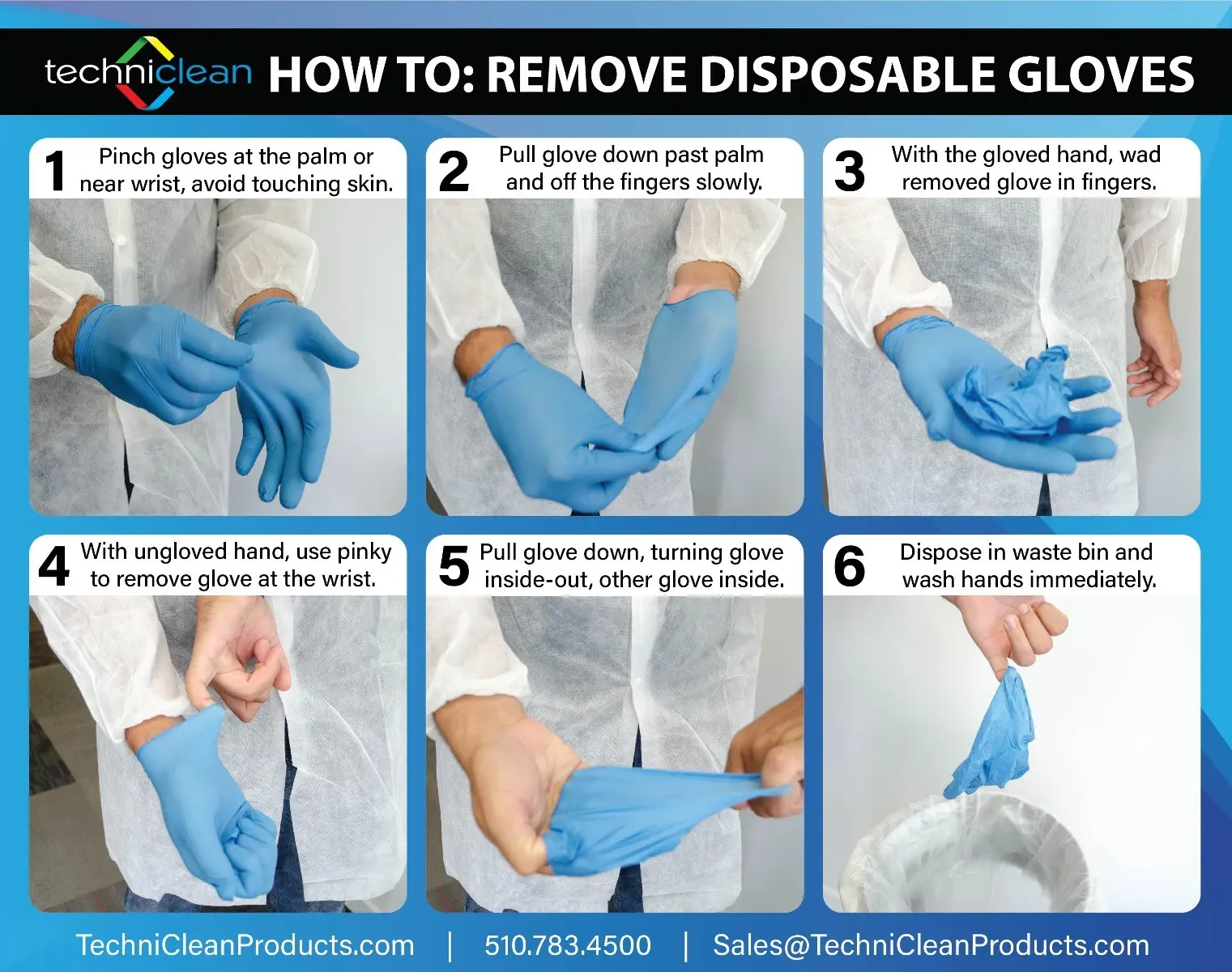 How to safely remove disposable gloves? [WE EXPLAIN]