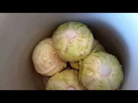 How to salt cabbage with heads