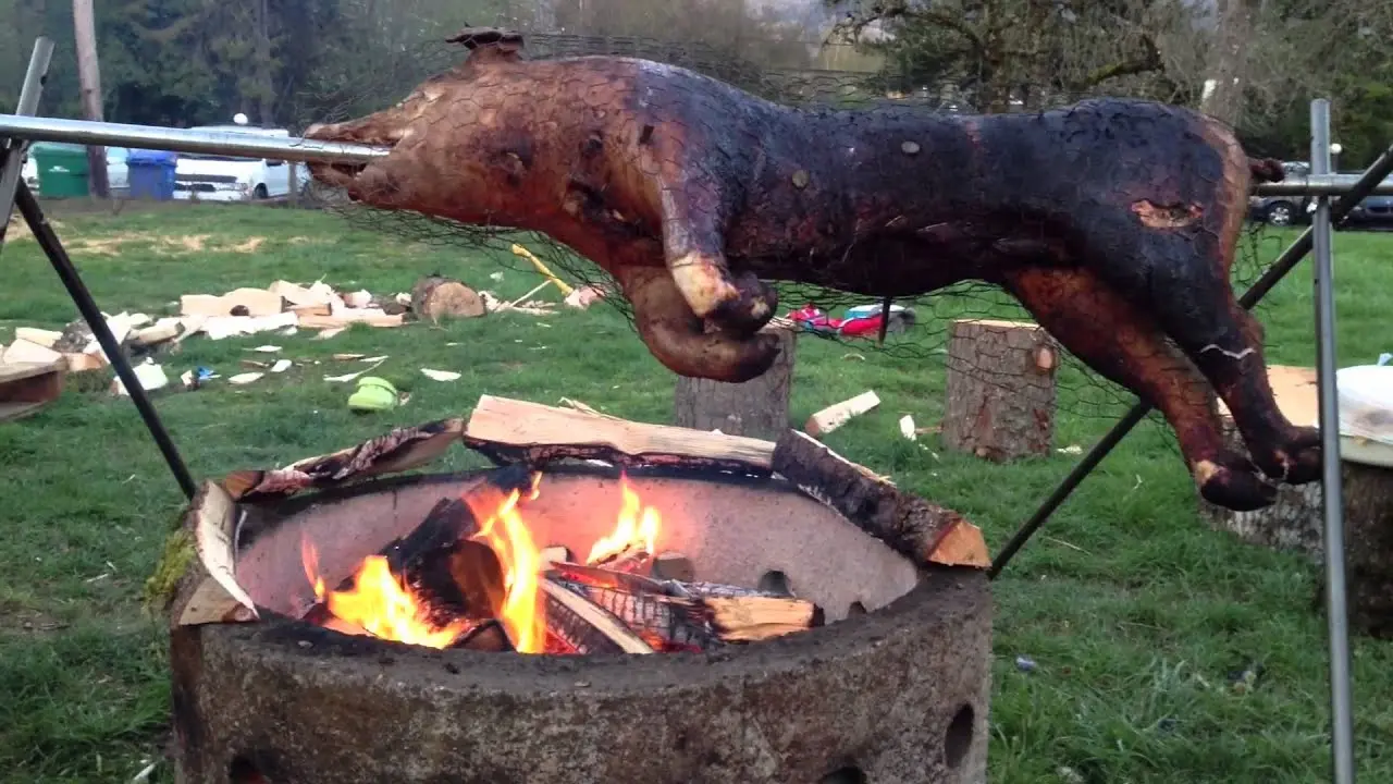 How to set fire to a pig