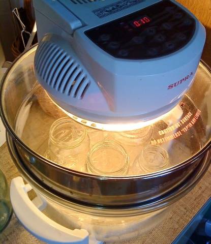 How to sterilize jars in an air fryer 