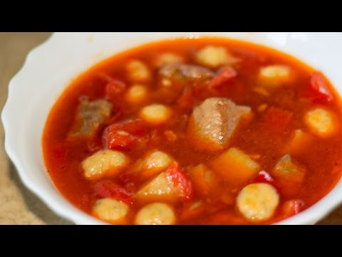 Hungarian pork goulash: step by step recipes with photos