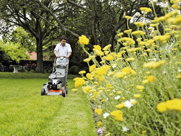 Husqvarna petrol lawn mower