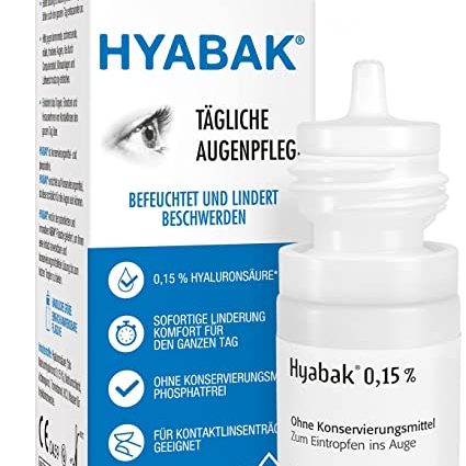 Hyabak &#8211; composition, purpose, method of use, contraindications. Over-the-counter eye drops