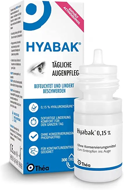 Hyabak &#8211; composition, purpose, method of use, contraindications. Over-the-counter eye drops