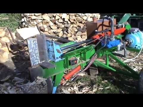 Hydraulic wood splitter with own hands