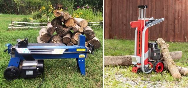 Hydraulic wood splitter with own hands