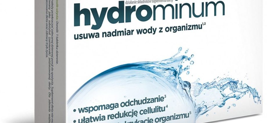 Hydrominum - kuumbwa, chiito. Herbal supplement ye edema