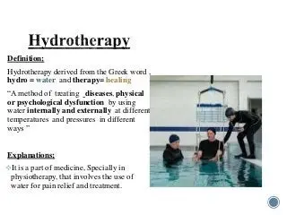 Hydrotherapy &#8211; indications. The most popular hydrotherapy treatments