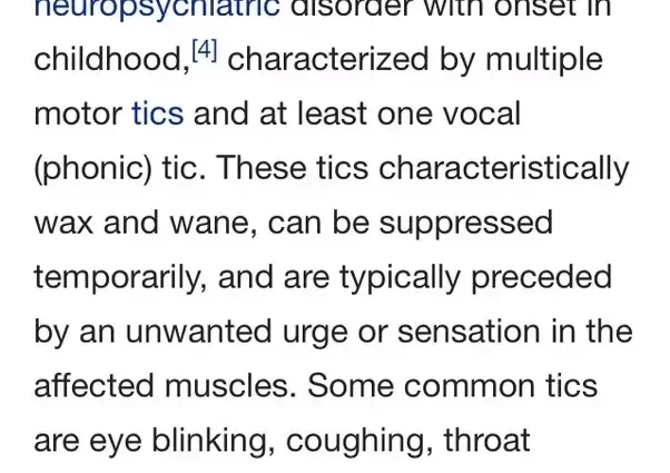 I have Tourette&#8217;s syndrome. I don&#8217;t swear and I don&#8217;t scream [LIST]