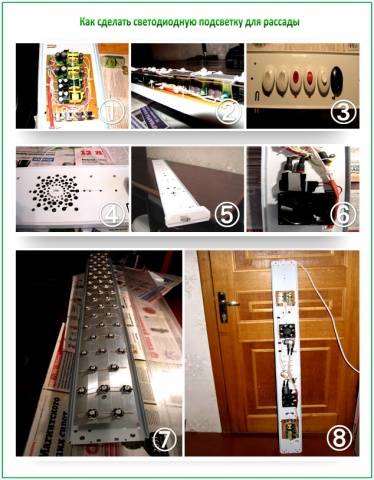 Illumination of seedlings with LED lamps do it yourself