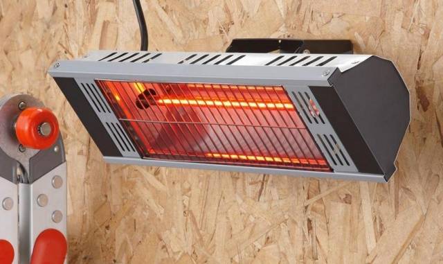 Infrared heaters with thermostat