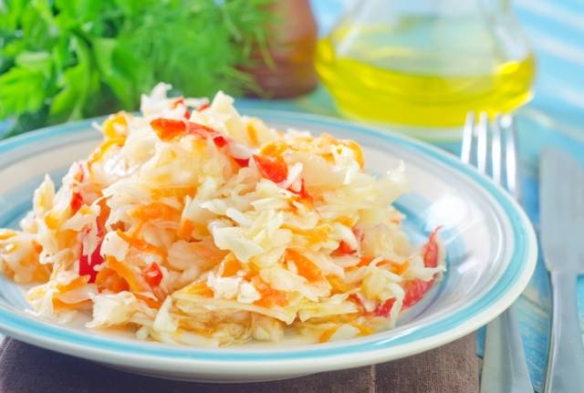 Instant pickled cabbage recipe with photo