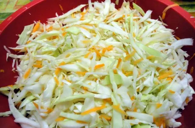 Instant pickled cabbage recipe with photo