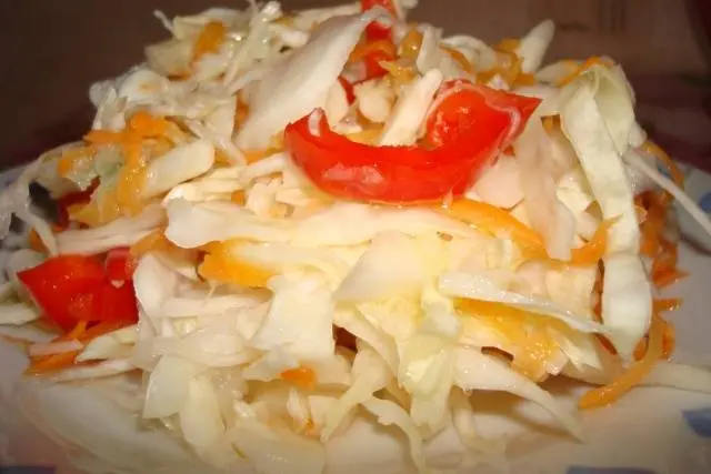 Instant pickled cabbage recipe with photo