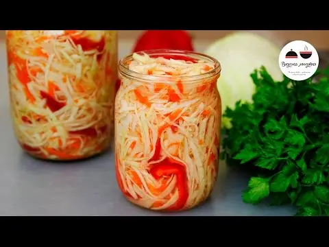 Instant pickled cabbage recipe with photo