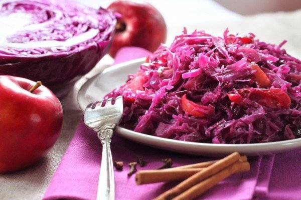 Instant Pickled Red Cabbage