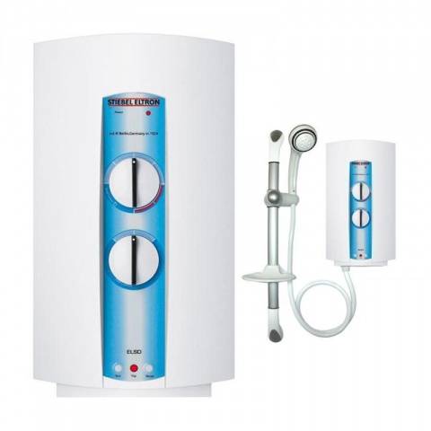 Instantaneous electric water heater for a shower for a summer residence 