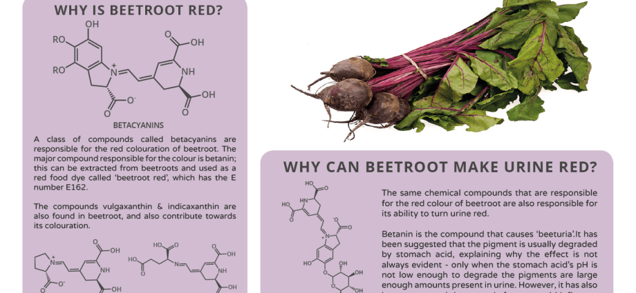 Is beetroot red urine a symptom of a disease?