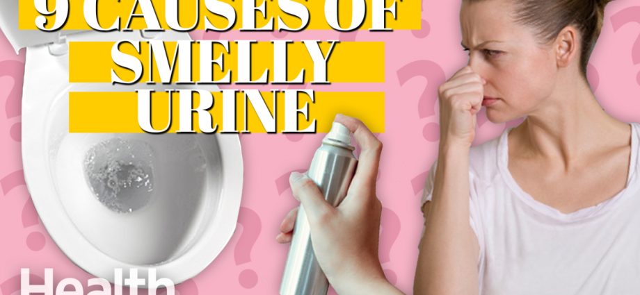 Is smelly urine a symptom of a disease?