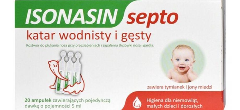 Isonasin septo &#8211; indications, dosage, contraindications, precautions