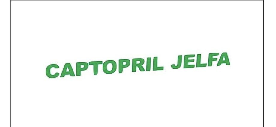 Jelfa Captopril for the heart. When is Captopril Jelfa used?