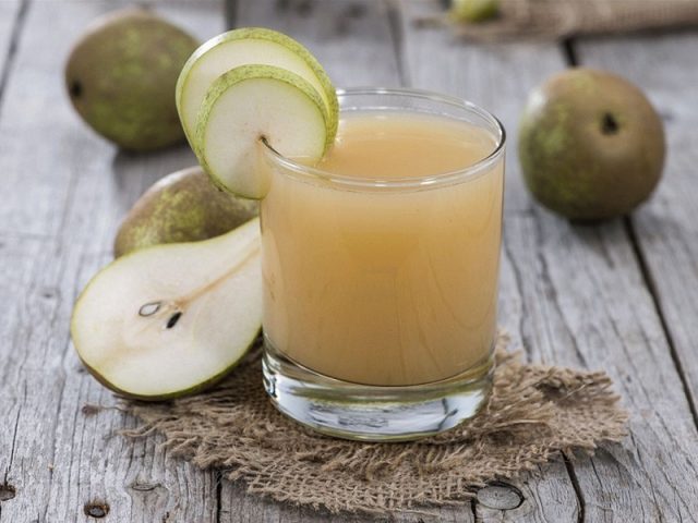 Juice from curds in a juicer for the winter