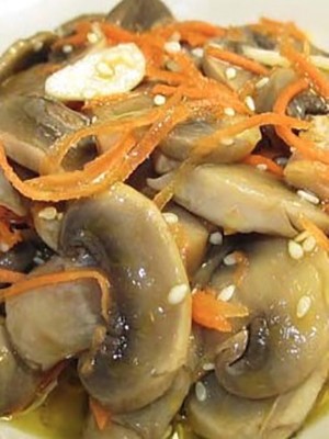 Korean champignons for the winter and for every day