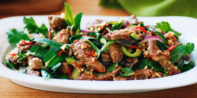 Korean-style cucumber salad with meat: recipes with photos and videos