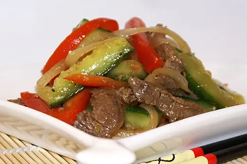 Korean-style cucumber salad with meat: recipes with photos and videos