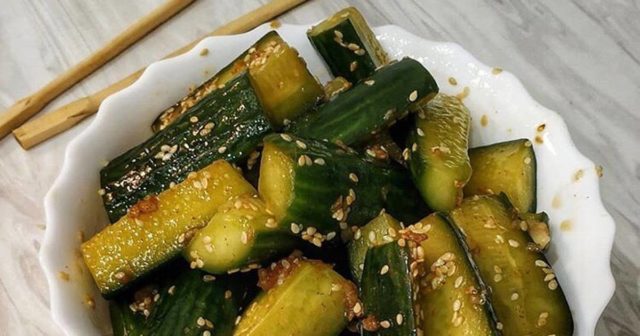 Korean-style sesame cucumbers: 8 step-by-step recipes with photos