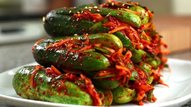 Korean-style sesame cucumbers: 8 step-by-step recipes with photos