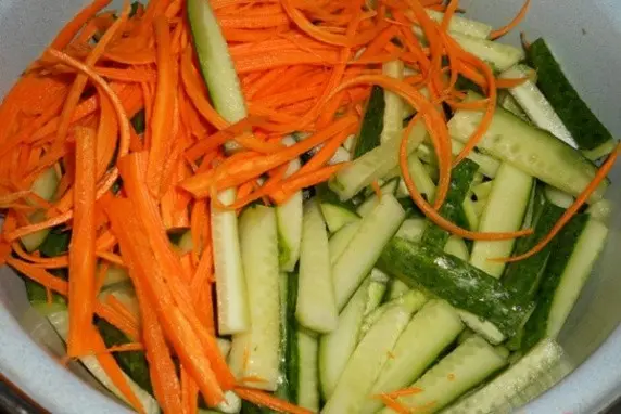 Korean-style sesame cucumbers: 8 step-by-step recipes with photos