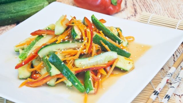 Korean-style sesame cucumbers: 8 step-by-step recipes with photos