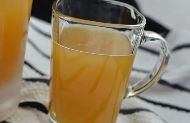 Kvass from birch sap with barley