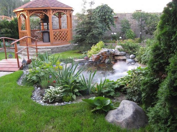 Landscaping of a summer cottage: planning, zoning, landscaping, landscaping, lighting, decor + photo