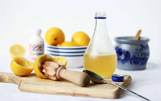 Lemon, glycerin and cough honey: 6 recipes