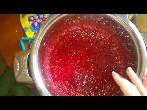 Lingonberries mashed with sugar