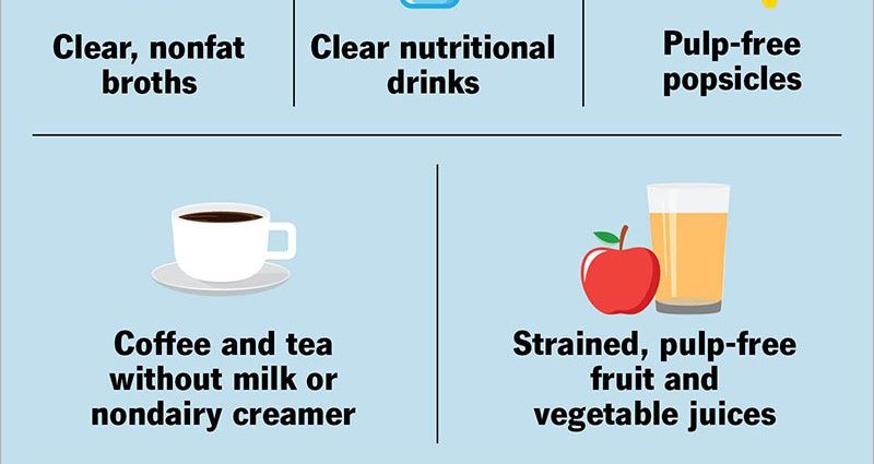 Liquid diet &#8211; when is it worth using? What does a liquid diet look like before a colonoscopy?