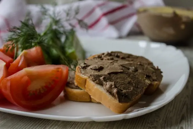 Liver pate from turkey liver