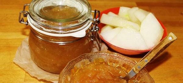 Melon confiture for the winter