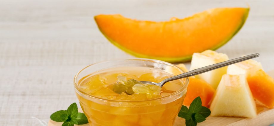 Melon jam with lemon and orange