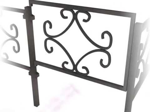 Metal fences for flower beds: examples of metal fences